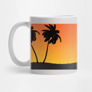 Sunsets and Palm trees Mug